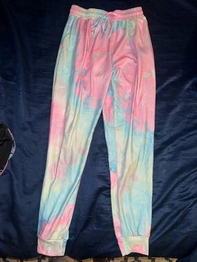 Tie-Dye Joggers Pastel Pink & Blue